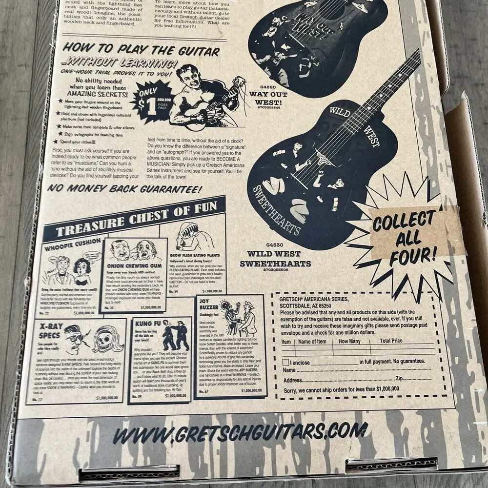 NEW Gretsch Americana G4520 Way Out West 3/4 Acoustic Guitar NOS w/ Box - Picture 14 of 16